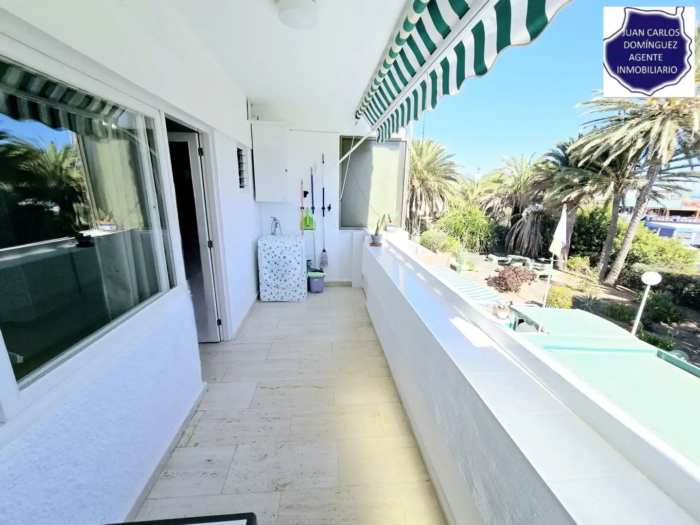 Dormitori de Apartament de lloguer en San Bartolomé de Tirajana amb Terrassa, Moblat i Piscina comunitària