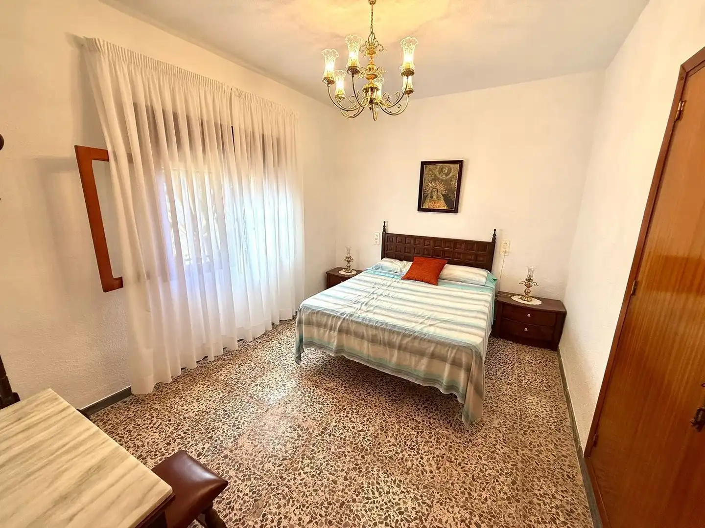 Schlafzimmer von Einfamilien-Reihenhaus zum Verkauf in Pulpí mit Heizung, Terrasse und Abstellraum