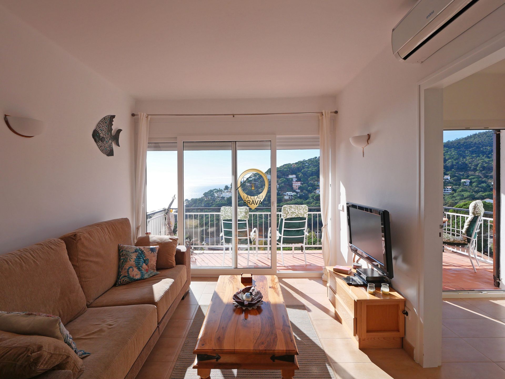 Living room of Apartment for sale in Santa Cristina d'Aro  with Air Conditioner, Heating and Terrace
