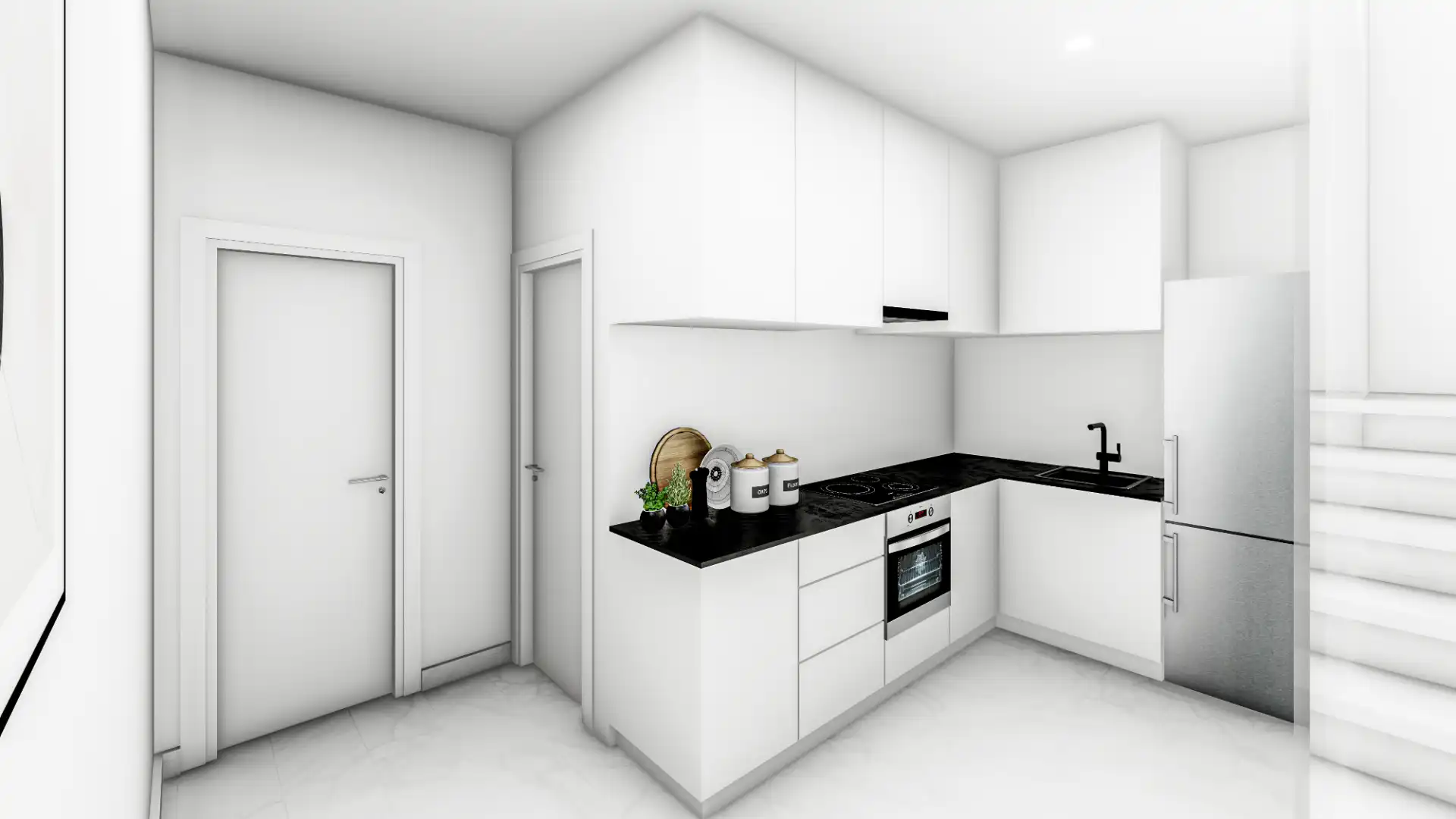 Cocina de Casa adosada en venta en Polop con Terraza, Trastero y Horno