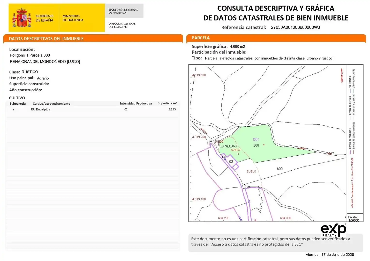 Vista exterior de Casa o chalet en venta en Mondoñedo con Jardín privado