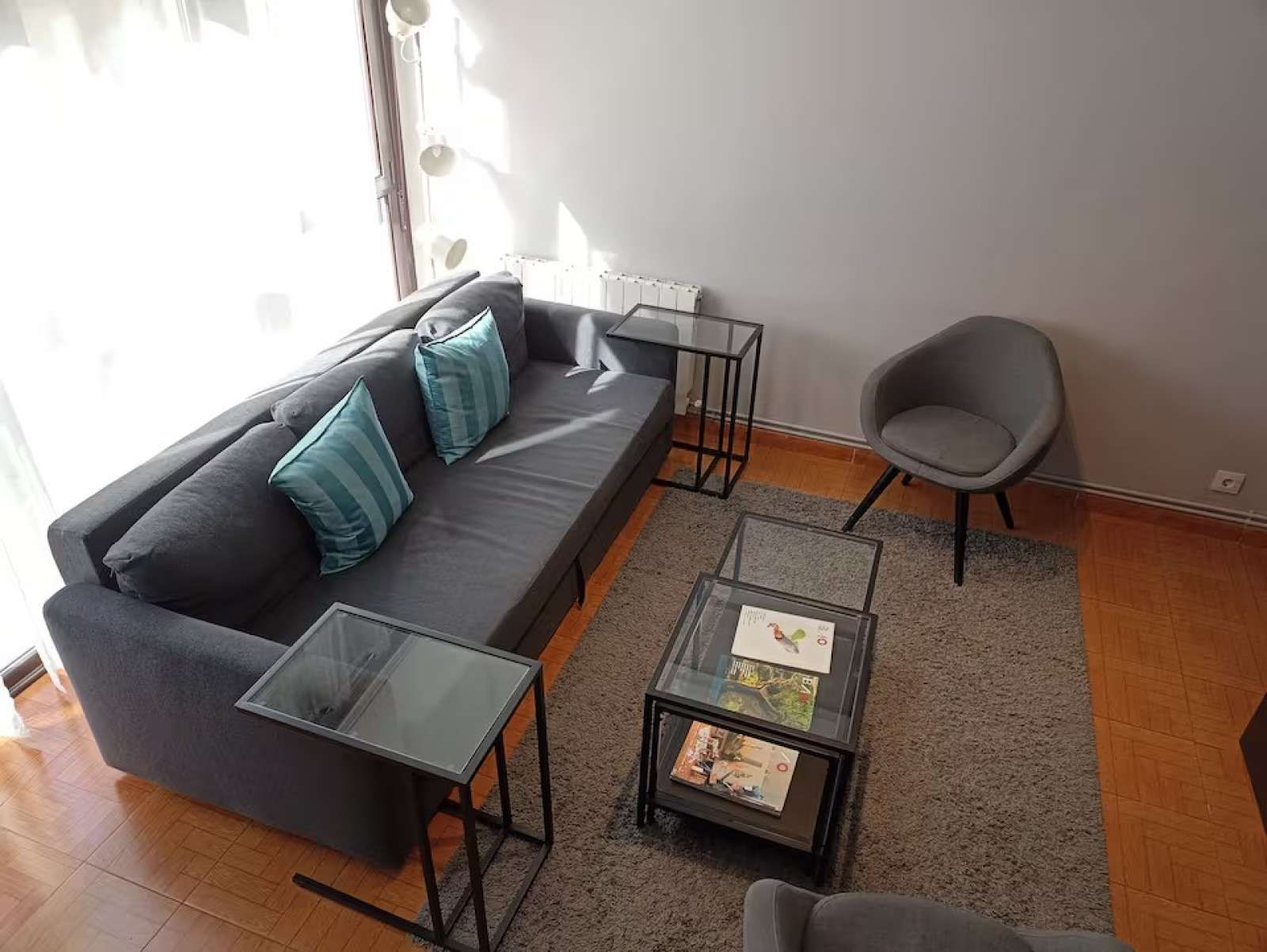 Sala de estar de Apartamento para compartir en Bilbao  con Terraza