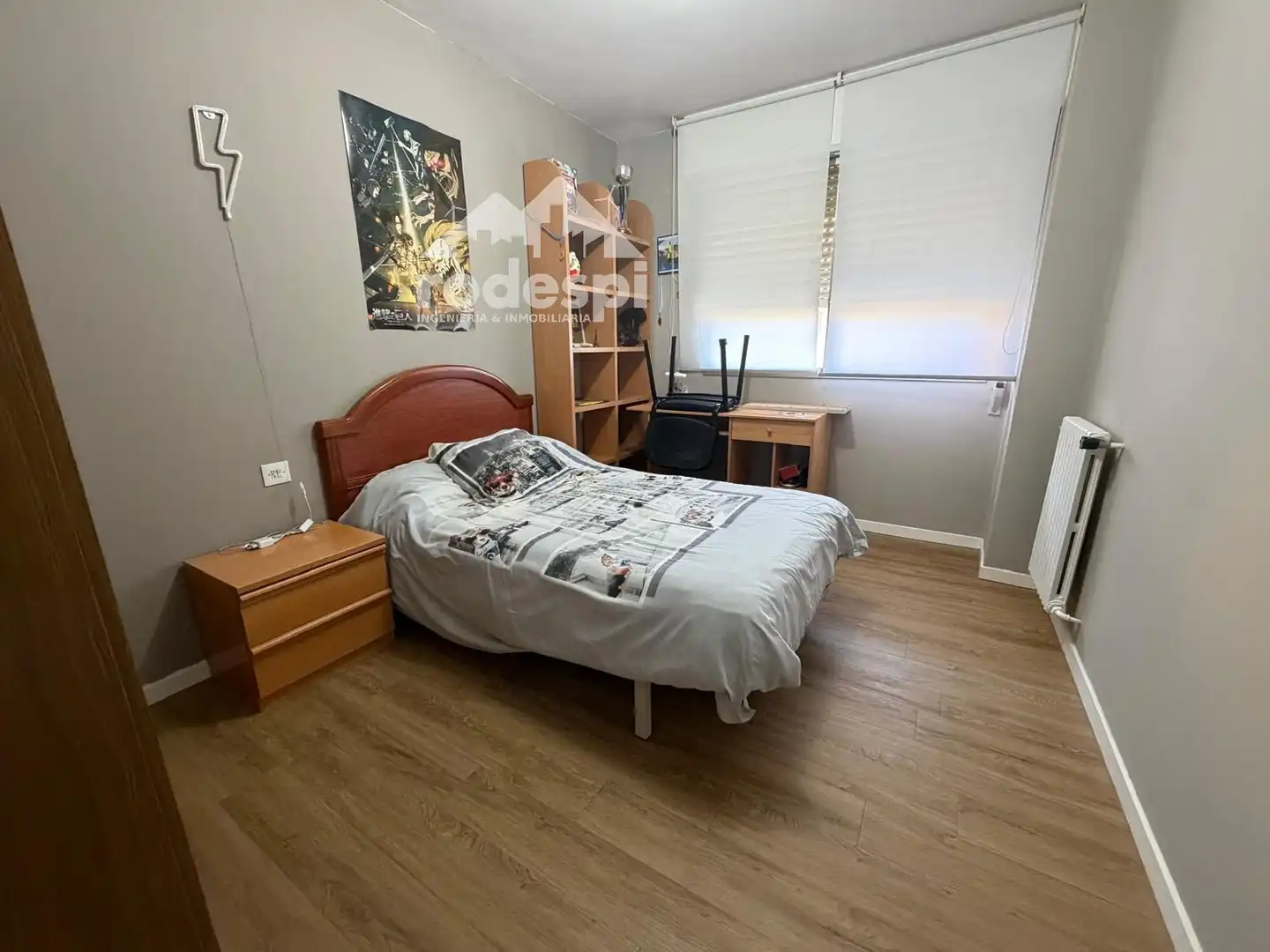 Schlafzimmer von Wohnung zur Miete in Ponteareas mit Heizung, Terrasse und Möbliert