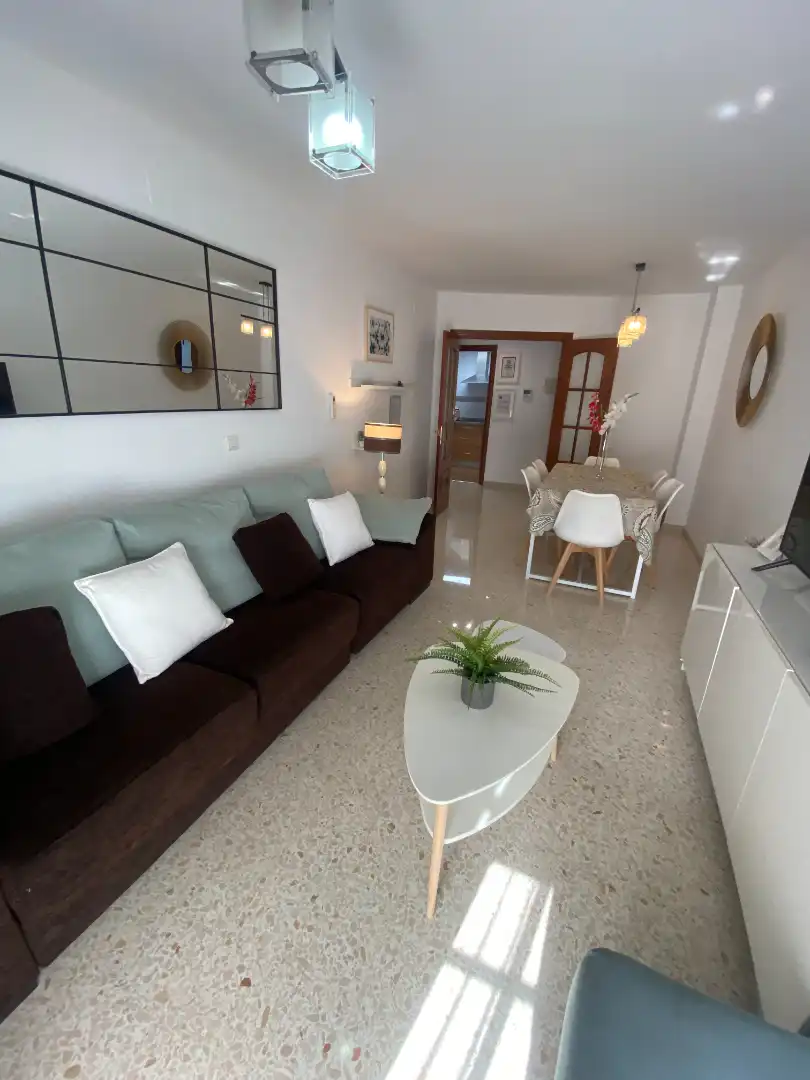 Sala d'estar de Pis de lloguer en Málaga amb Aire condicionat, Moblat i Forn
