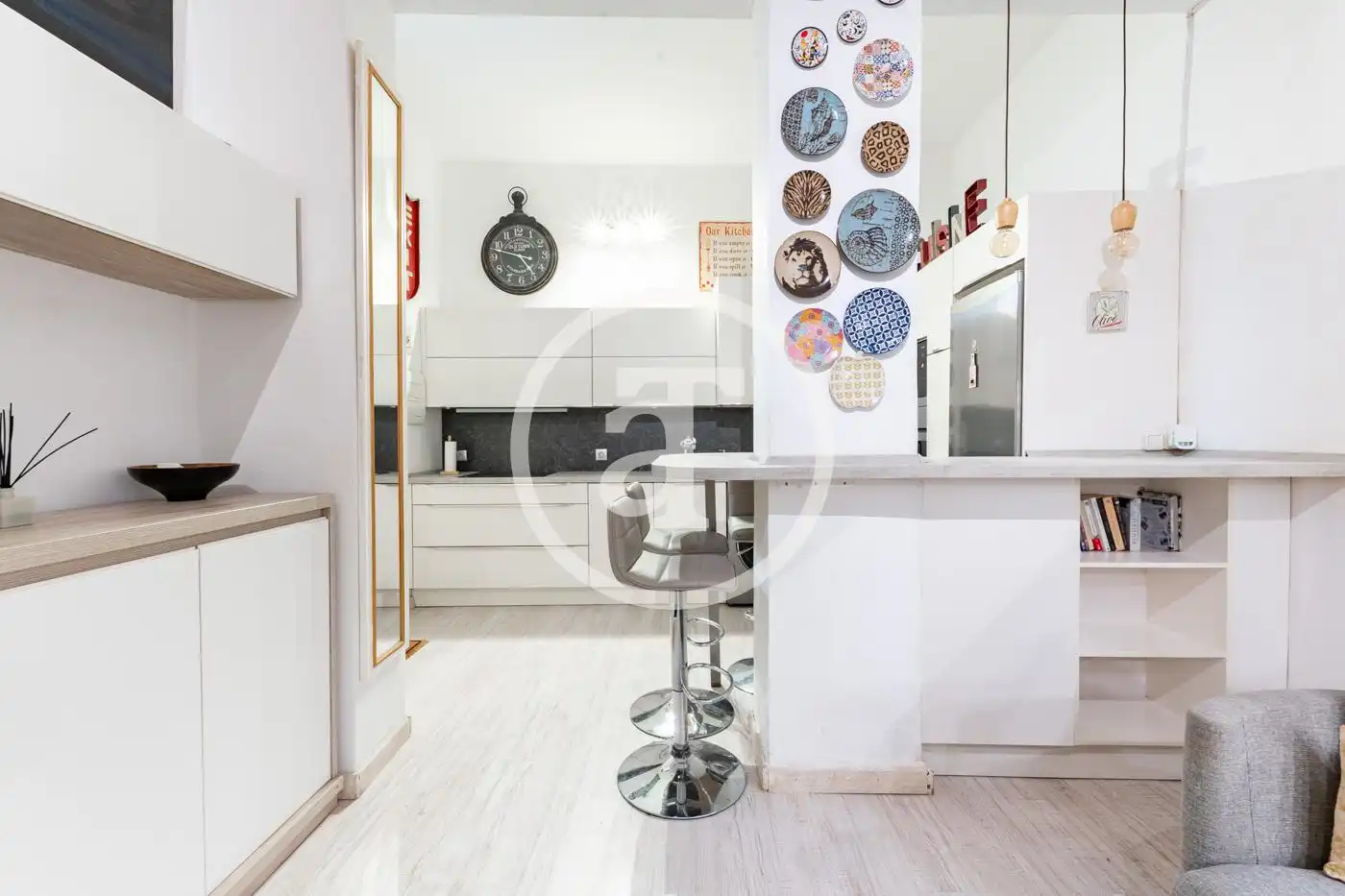Kitchen of Study for rent in Madrid  with Air Conditioner, Heating and Furnished
