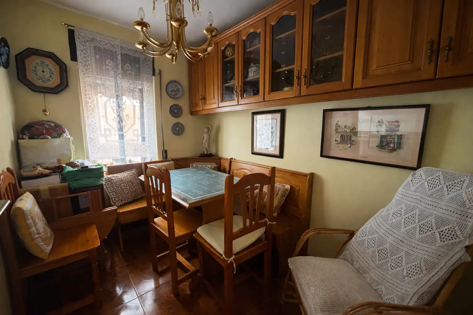 Dining room of Flat for sale in Sant Joan Despí  with Air Conditioner, Heating and Furnished