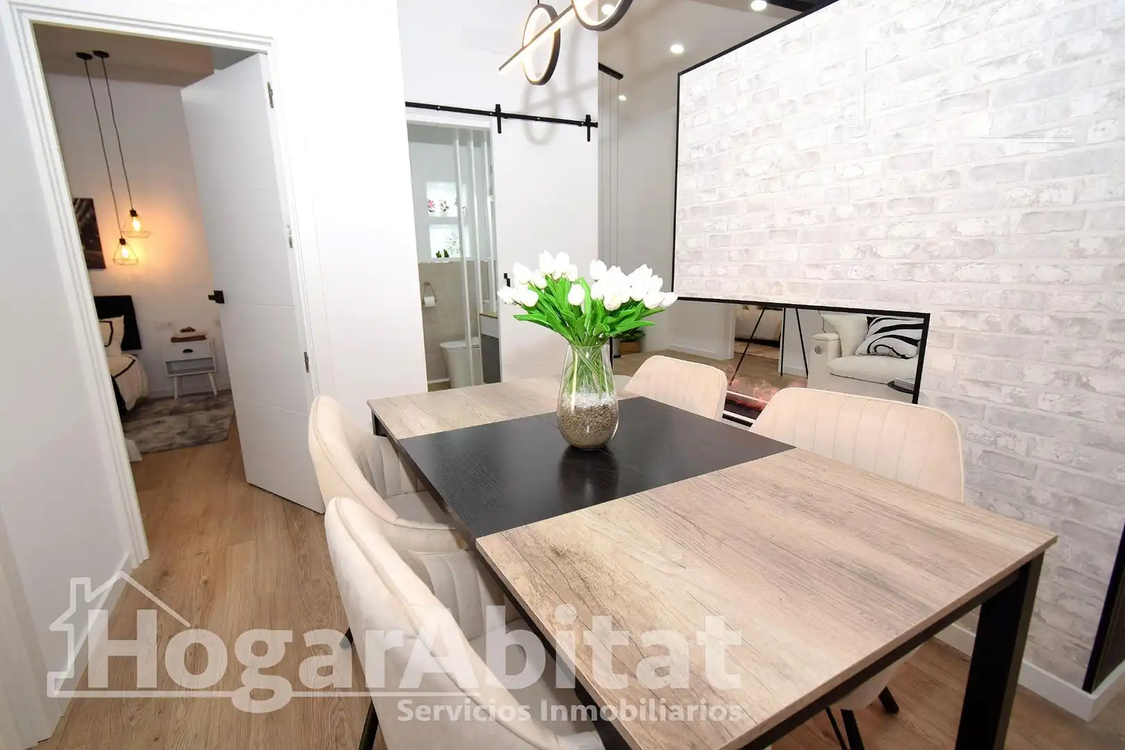 Dining room of Attic for sale in Picassent  with Parquet flooring, Terrace and Furnished