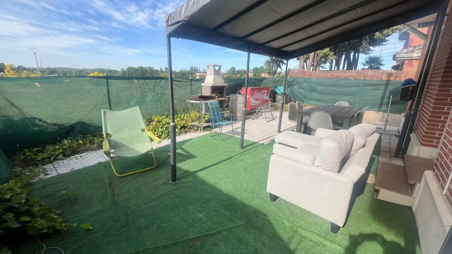 Terrasse von Einfamilien-Reihenhaus zum Verkauf in Mojados mit Heizung und Parkett