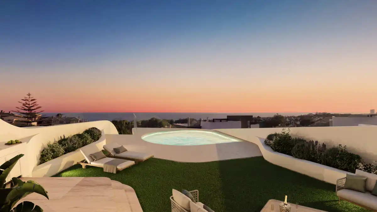 Terrassa de Dúplex en venda en Marbella amb Aire condicionat, Jardí privat i Terrassa