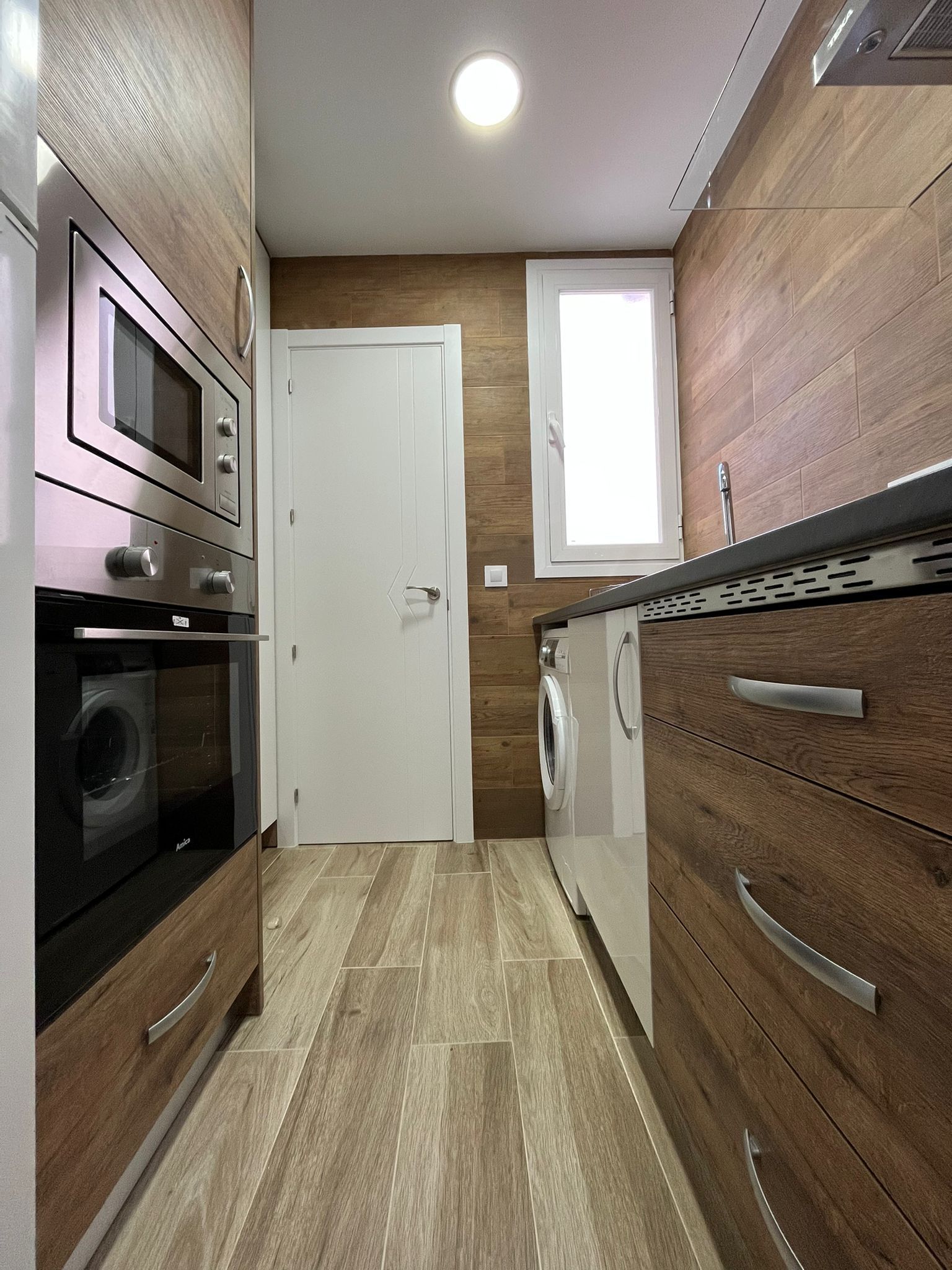 Cuina de Apartament de lloguer en  Madrid Capital amb Aire condicionat i Calefacció