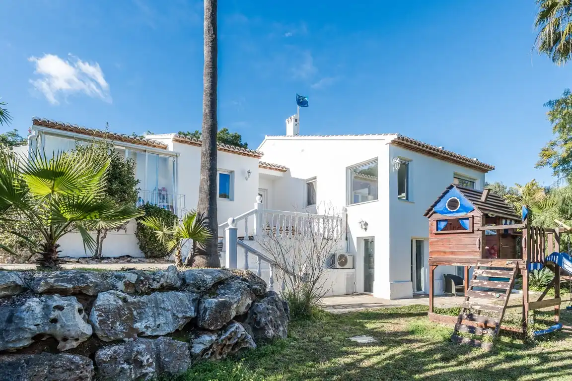 Vista exterior de Casa o chalet en venta en Jávea / Xàbia con Aire acondicionado, Jardín privado y Terraza