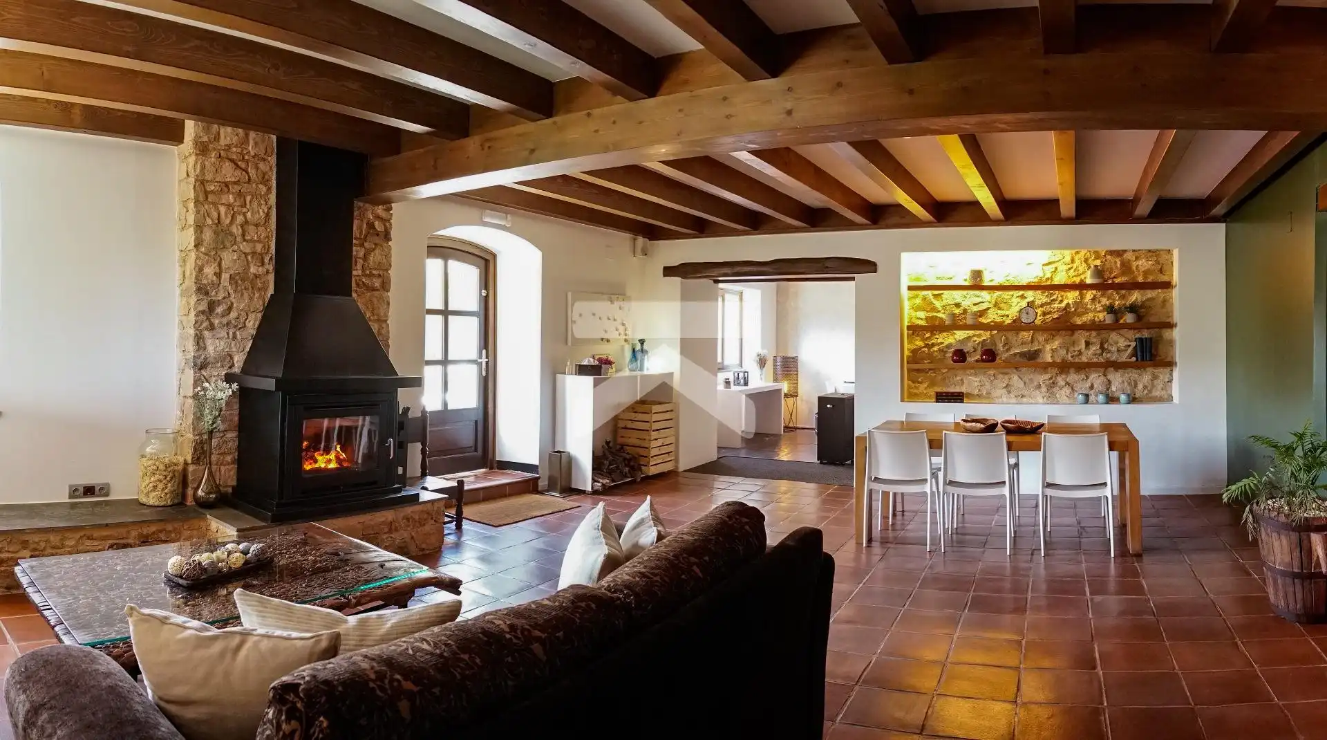Sala de estar de Casa o chalet en venta en Colldejou con Aire acondicionado, Calefacción y Jardín privado