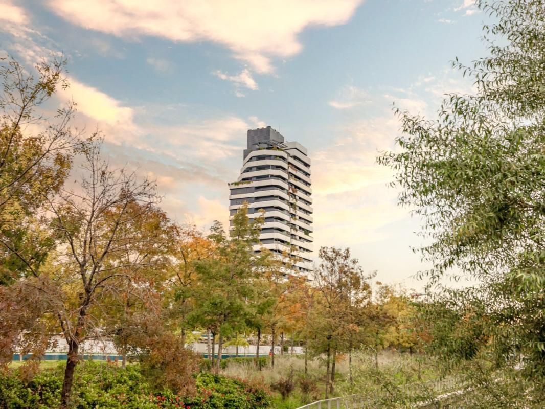 Exterior view of Flat for sale in  Madrid Capital  with Air Conditioner, Heating and Private garden