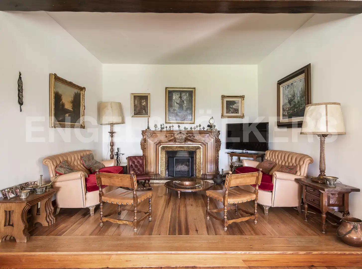 Wohnzimmer von Country house zum Verkauf in La Garriga mit Heizung und Schwimmbad