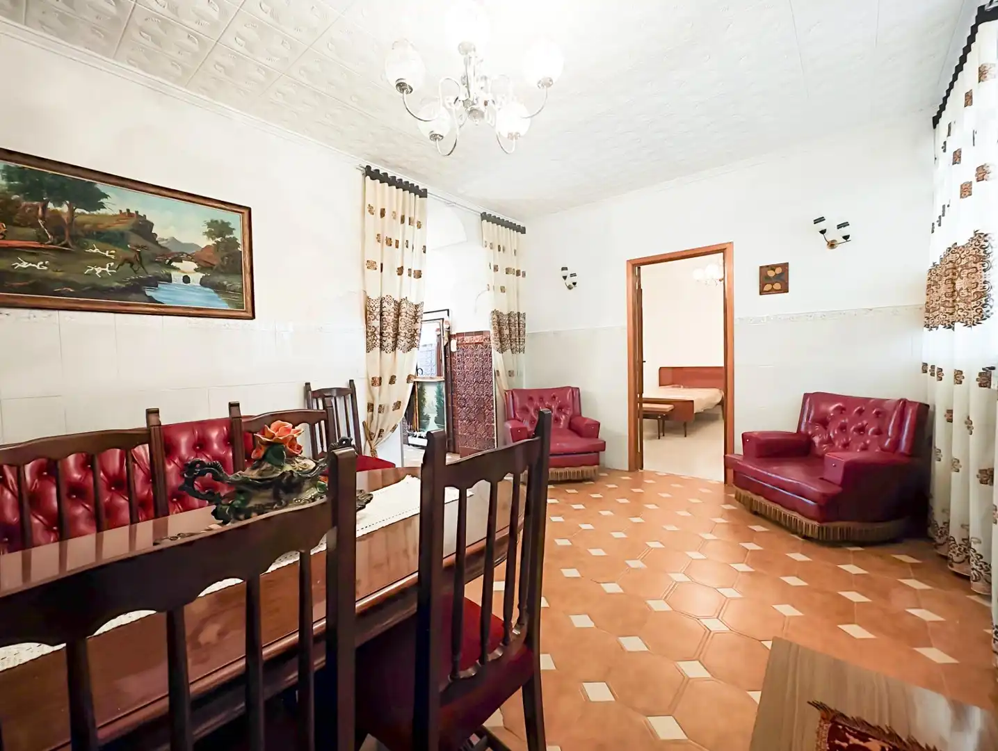 Dining room of Houses for sale in Puertollano  with Storage room, Furnished and Internet