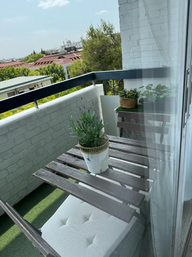 Balcony of Flat for rent in Sevilla  with Air Conditioner, Heating and Terrace