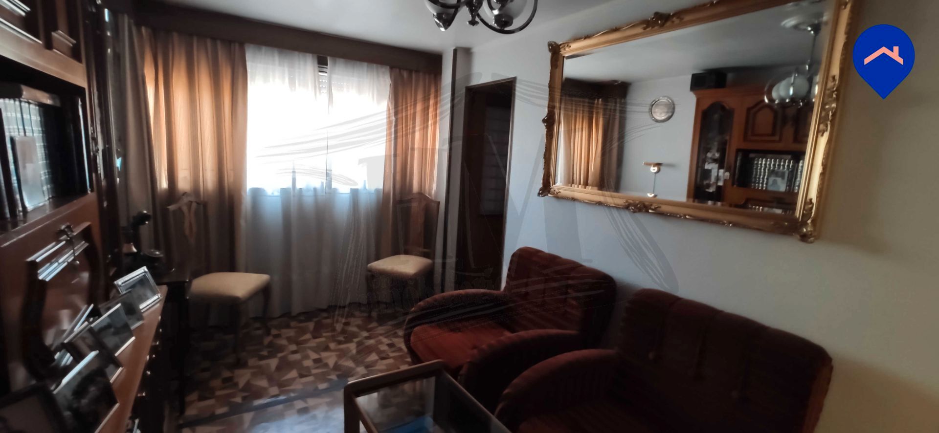 Sala d'estar de Pis en venda en  Madrid Capital amb Aire condicionat, Calefacció i Moblat