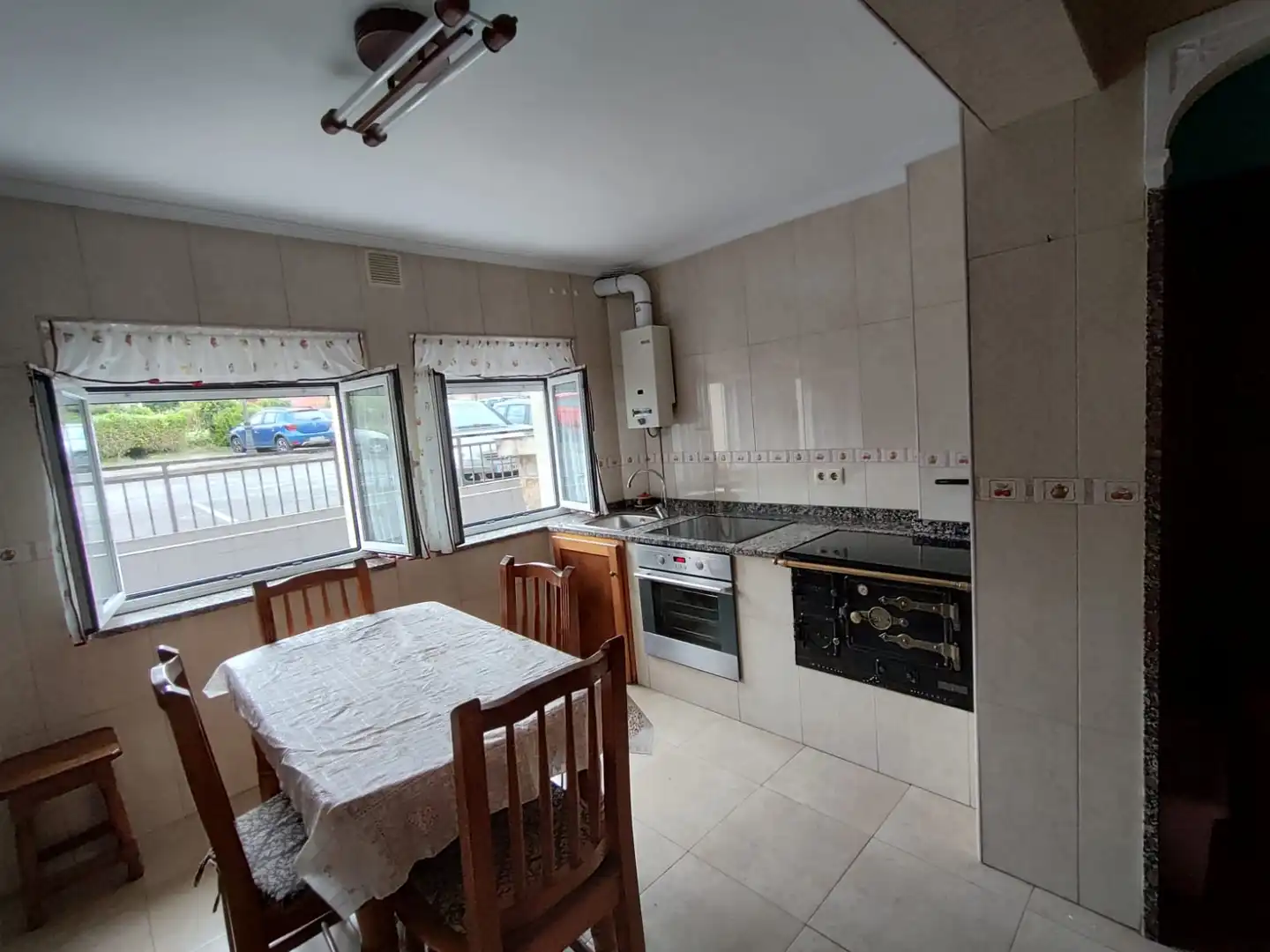 Kitchen of Flat for sale in Pravia  with Heating and Furnished