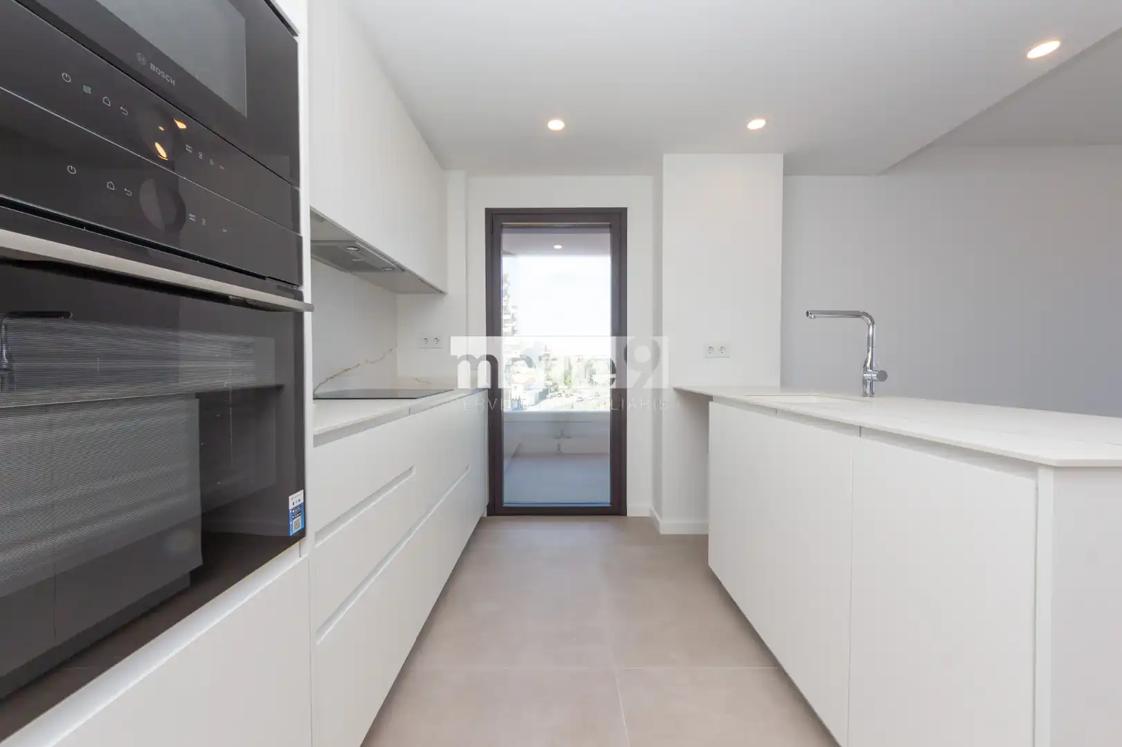 Cocina de Piso de alquiler en Mataró con Aire acondicionado, Calefacción y Terraza