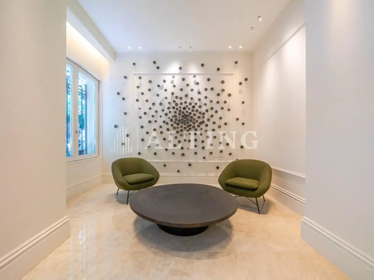 Sala de estar de Piso en venta en Barcelona con Aire acondicionado, Calefacción y Jardín privado