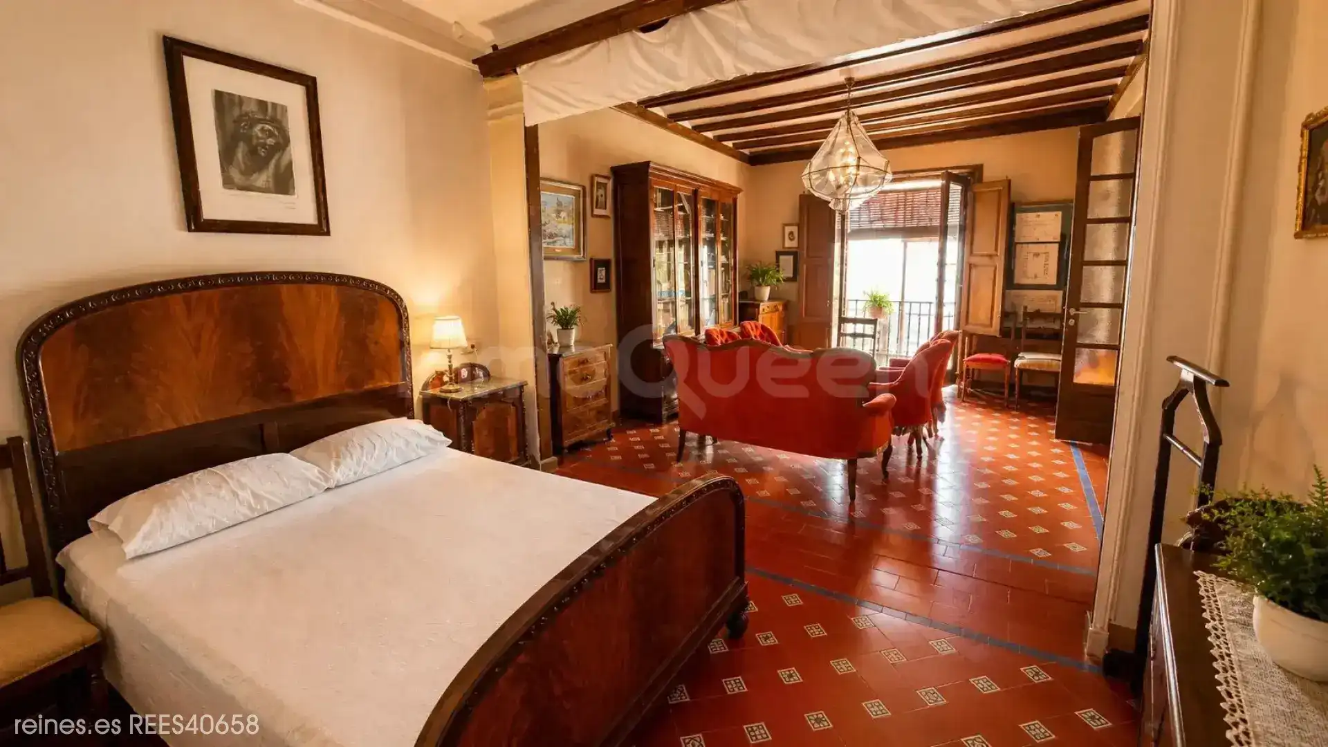 Dormitori de Casa o xalet en venda en Calamocha amb Calefacció, Jardí privat i Terrassa