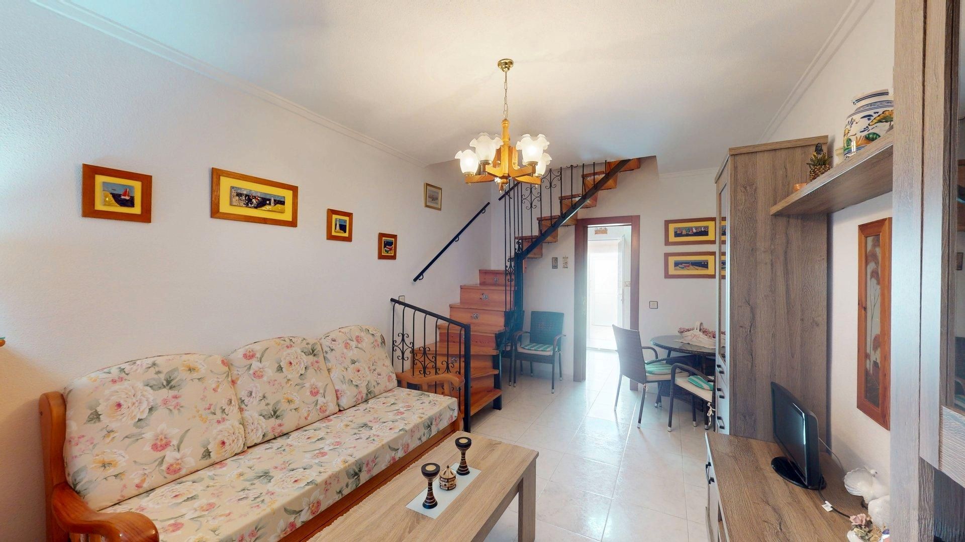 Living room of Single-family semi-detached for sale in Los Alcázares  with Heating, Private garden and Furnished