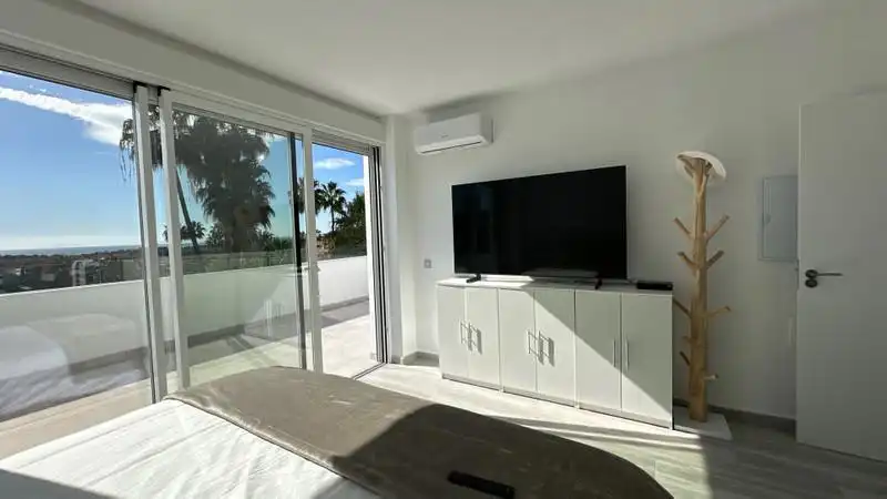 Bedroom of Detached homes for rent in Estepona  with Air Conditioner, Terrace and Storage room