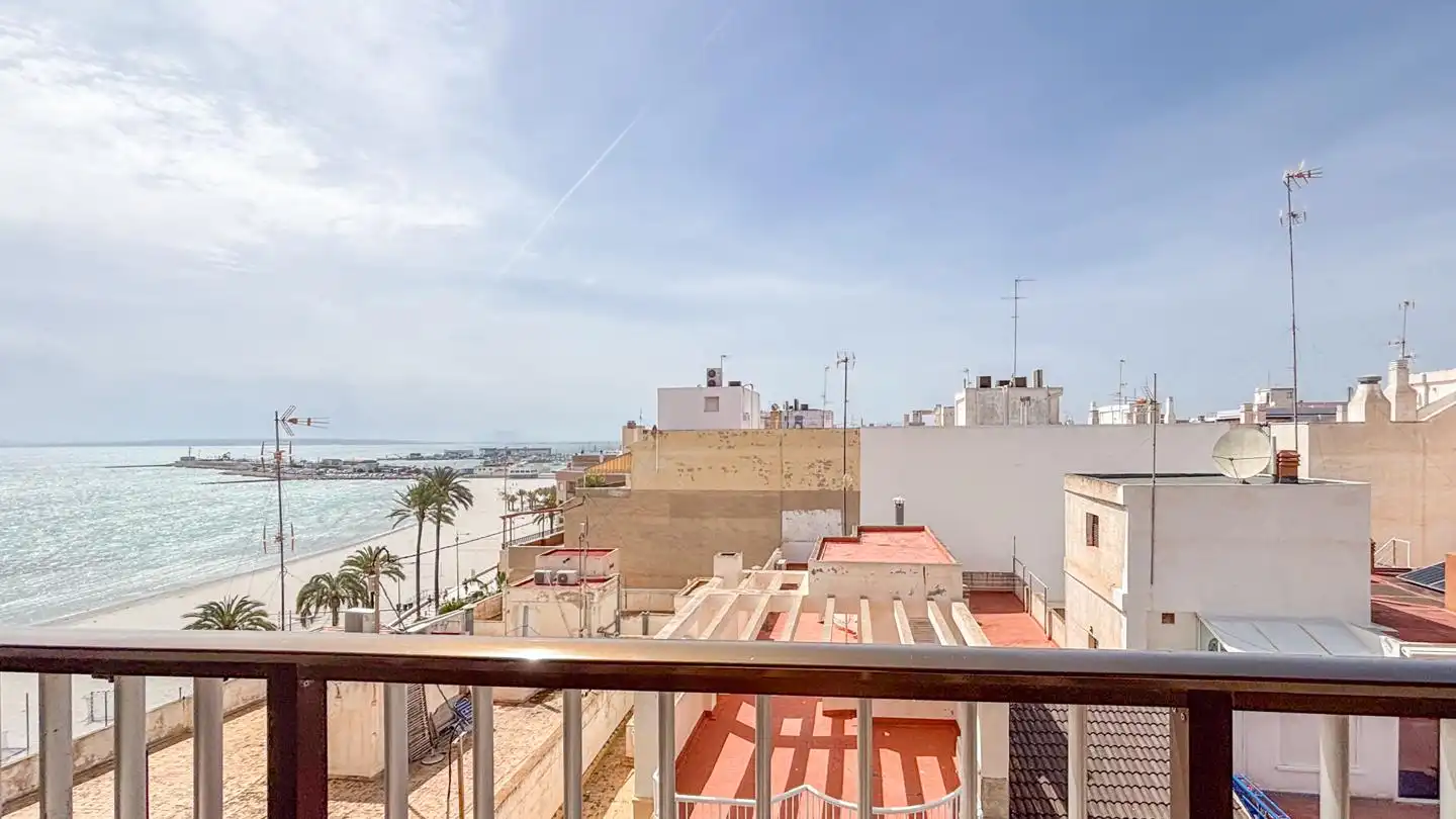 Außenansicht von Wohnung zum Verkauf in Santa Pola mit Klimaanlage und Terrasse