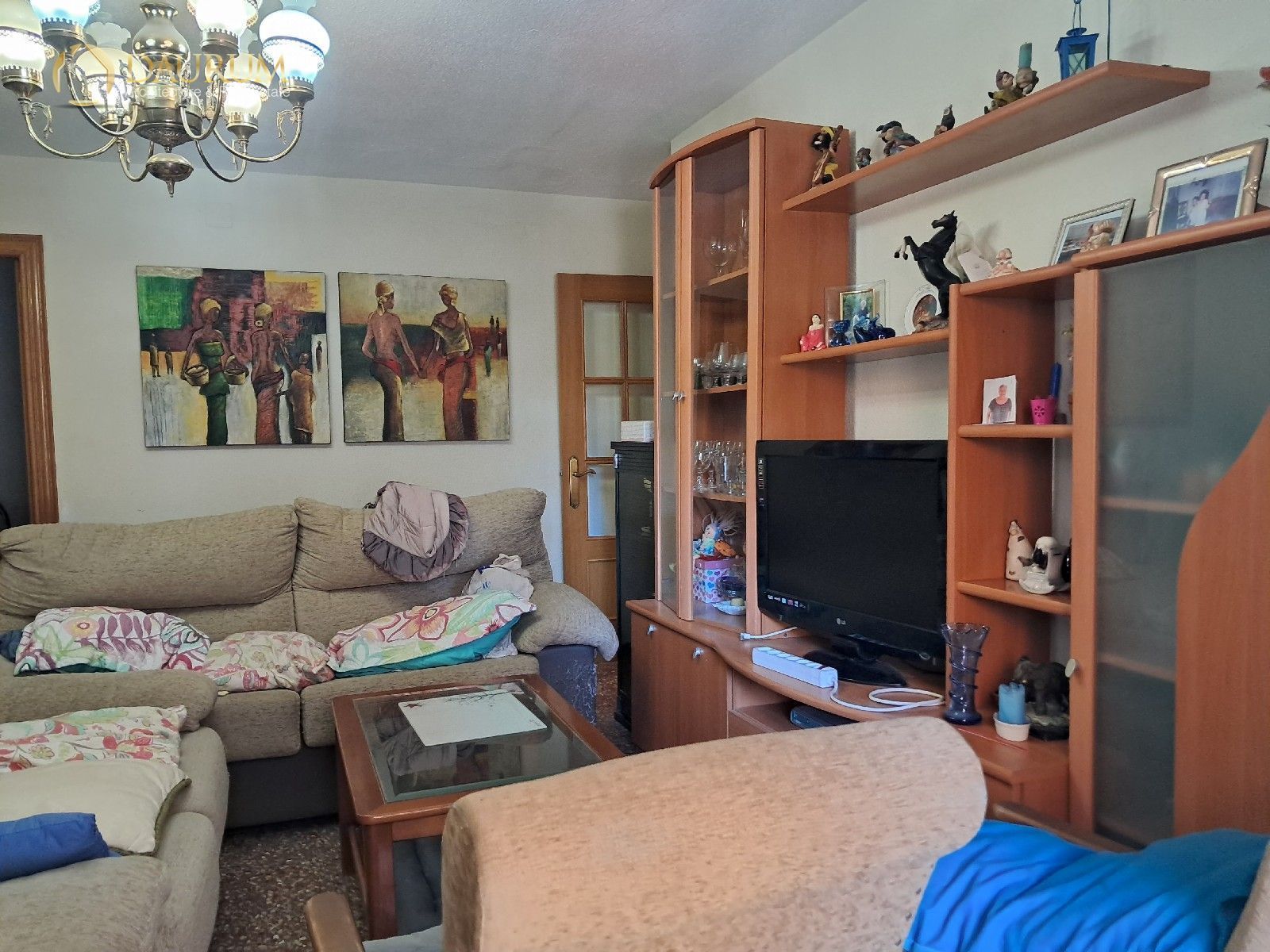 Living room of Flat for sale in  Valencia Capital  with Air Conditioner and Terrace