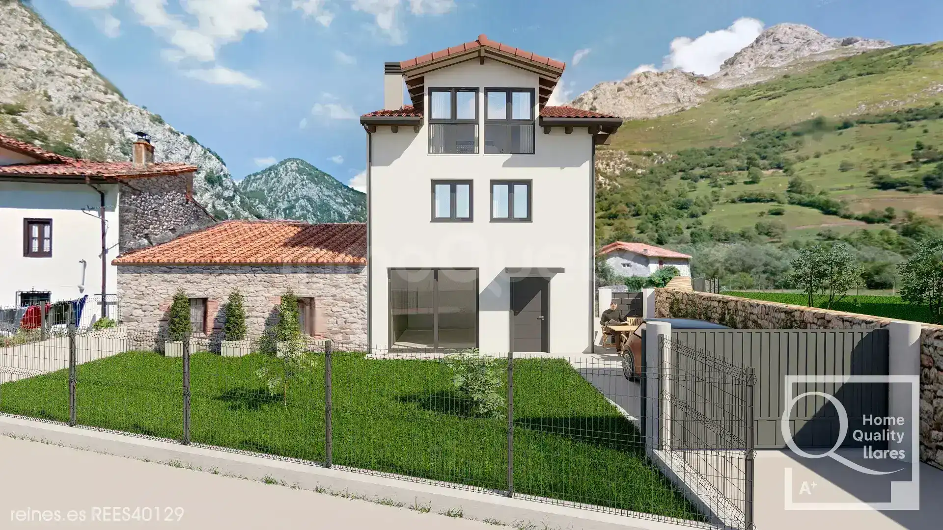 Exterior view of Detached homes for sale in Peñamellera Alta  with Heating, Private garden and Terrace
