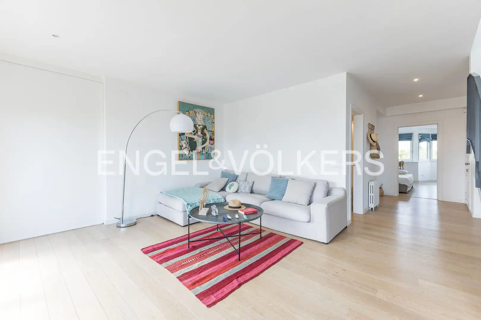 Sala d'estar de Àtic de lloguer en Barcelona amb Aire condicionat, Calefacció i Parquet