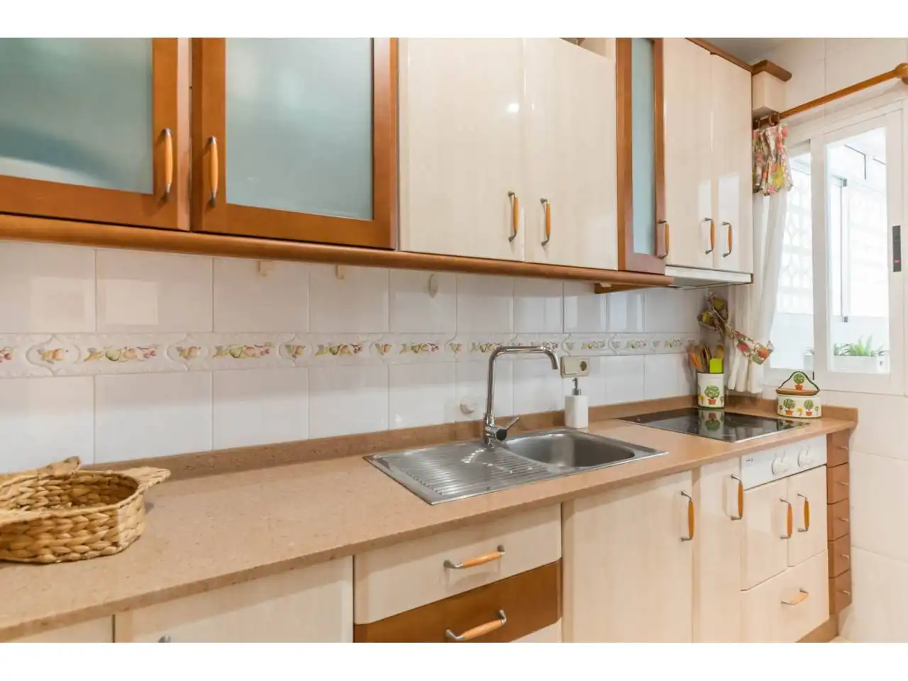 Kitchen of Flat for sale in Cartagena  with Air Conditioner, Terrace and Storage room