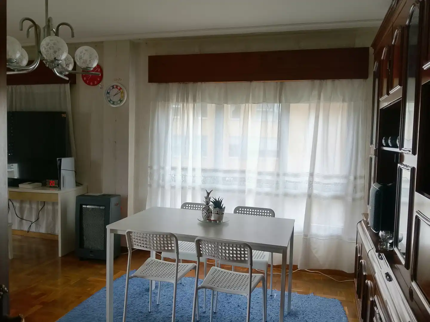 Esszimmer von Wohnung zum Verkauf in Pravia mit Parkett, Terrasse und Waschmaschine