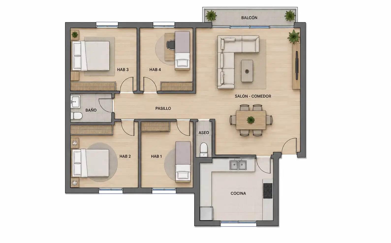 Flat for sale in Figueres