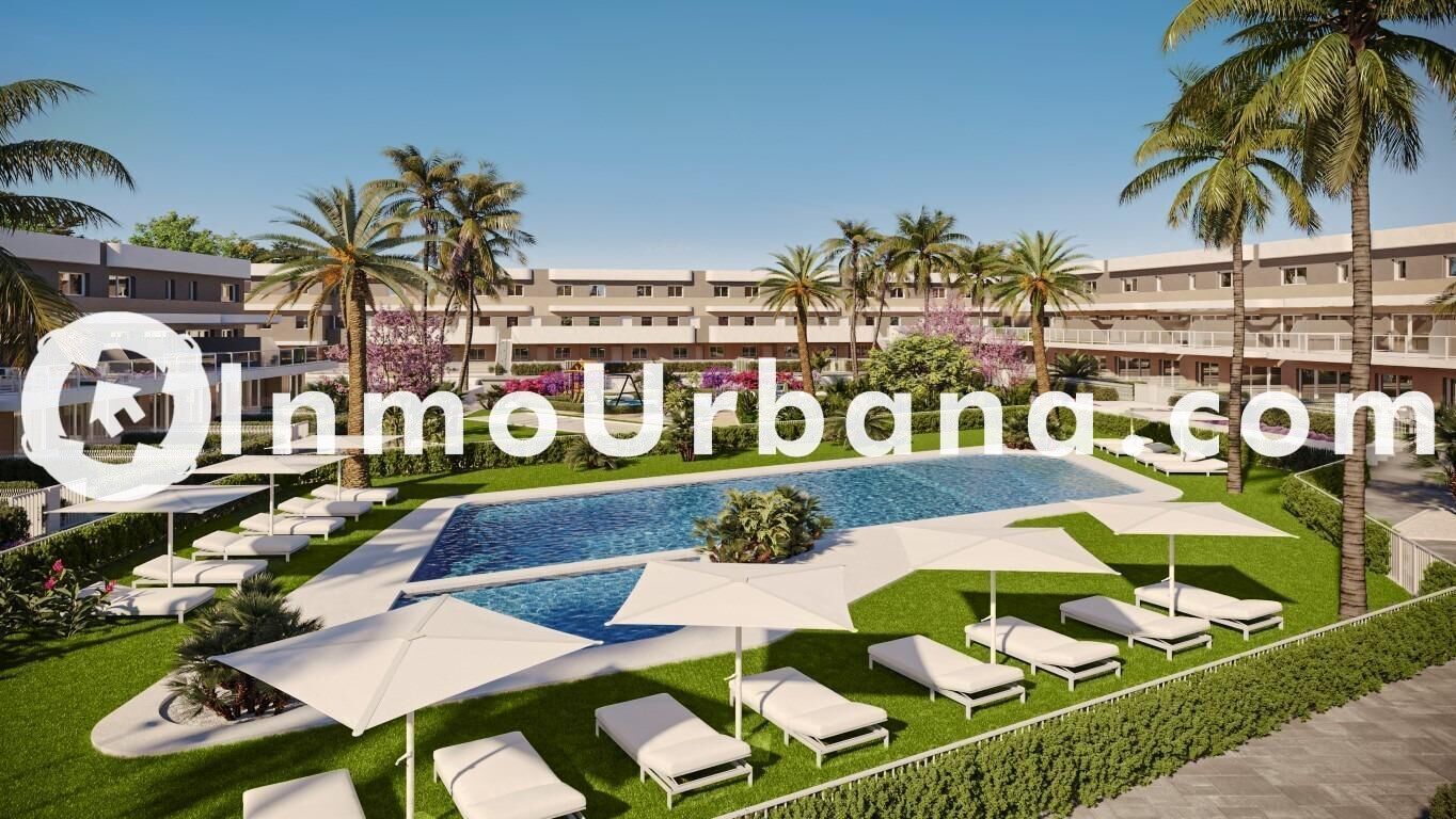 Vista exterior de Dúplex en venta en Monforte del Cid con Aire acondicionado, Calefacción y Jardín privado