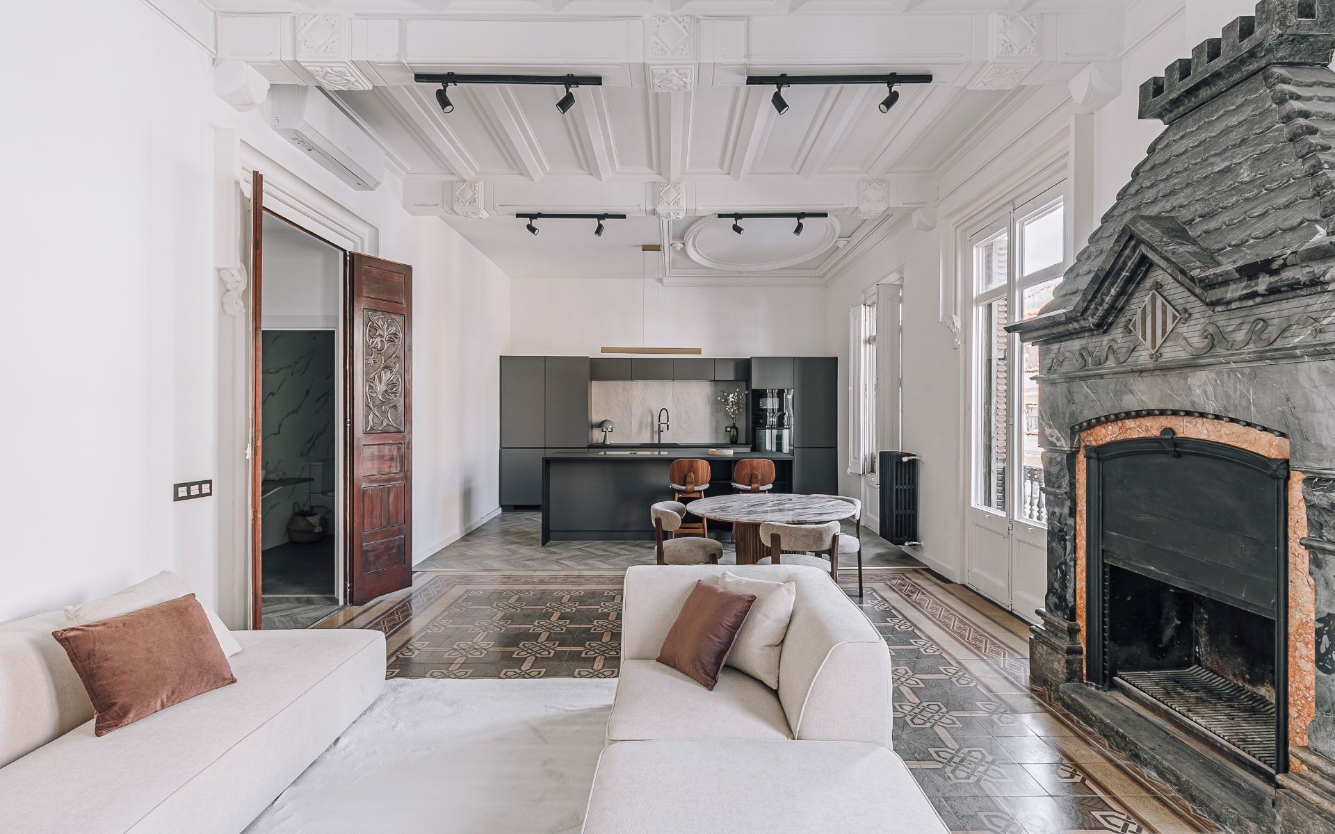 Living room of Flat for sale in Manresa  with Air Conditioner, Heating and Terrace