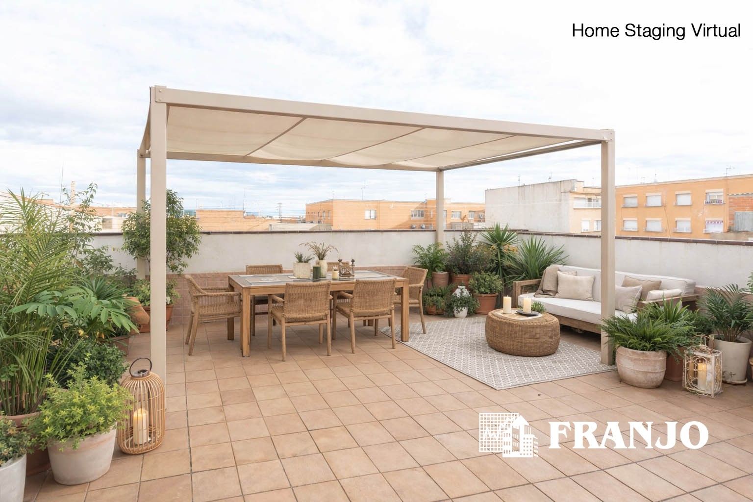 Terrace of Single-family semi-detached for sale in Sabadell  with Air Conditioner, Heating and Terrace