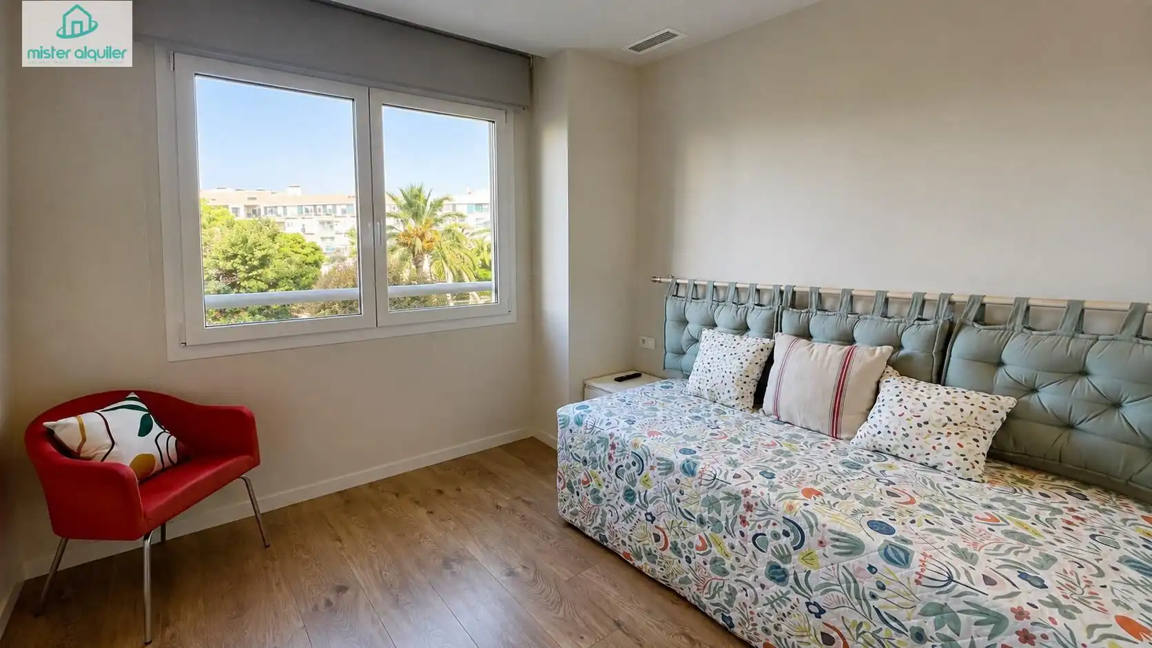 Bedroom of Apartments for rent in El Campello  with Air Conditioner, Heating and Private garden