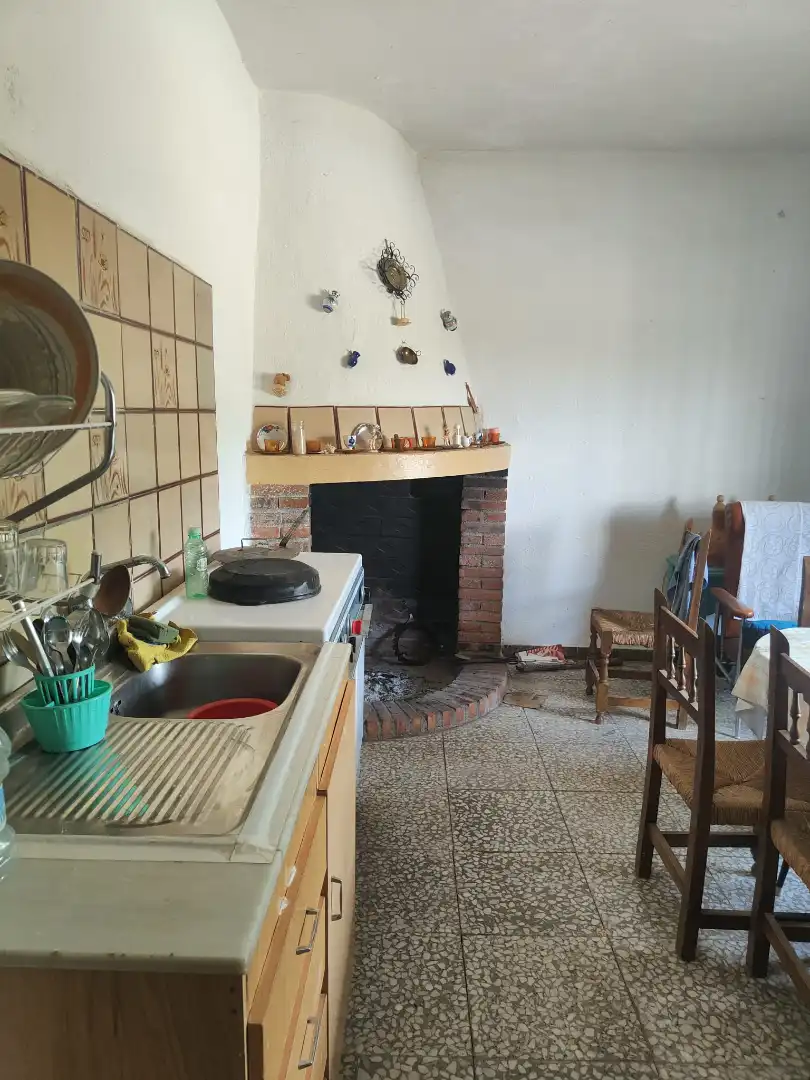 Cuina de Finca rústica en venda en Cortes y Graena amb Jardí privat, Terrassa i Piscina
