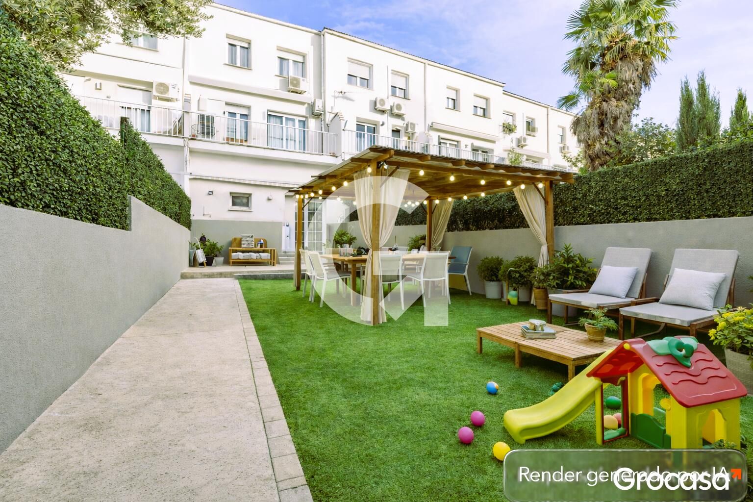 Jardí de Casa o xalet en venda en Manresa amb Aire condicionat, Calefacció i Terrassa