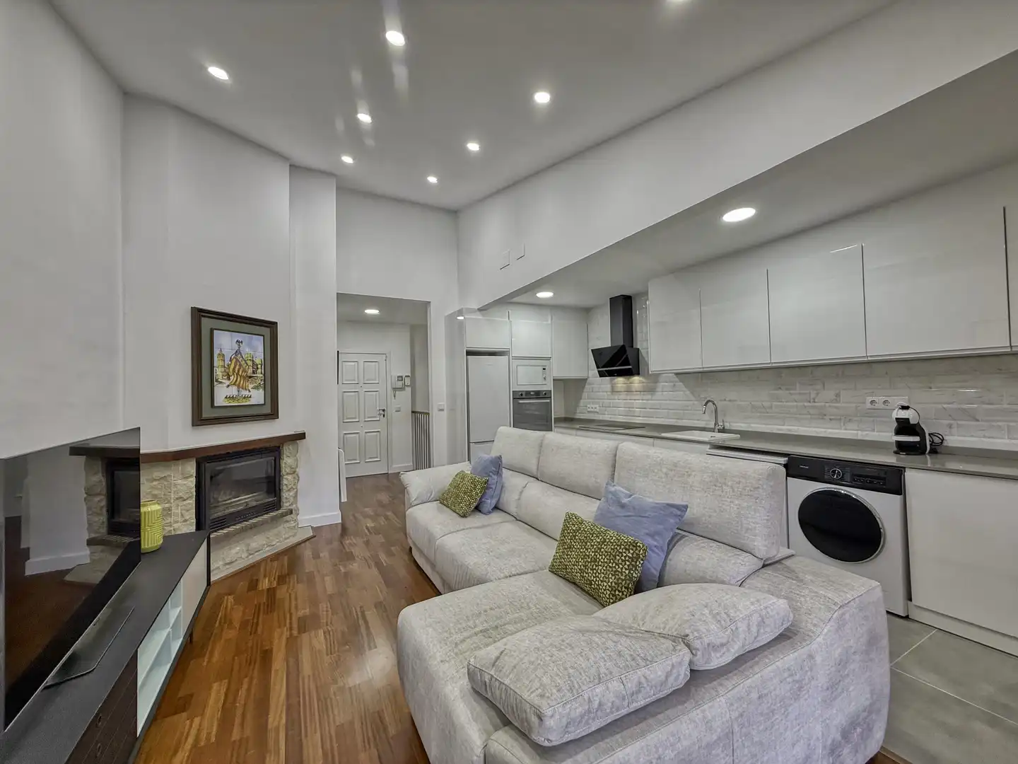 Sala de estar de Dúplex en venta en Alcalá de la Selva con Calefacción y Terraza
