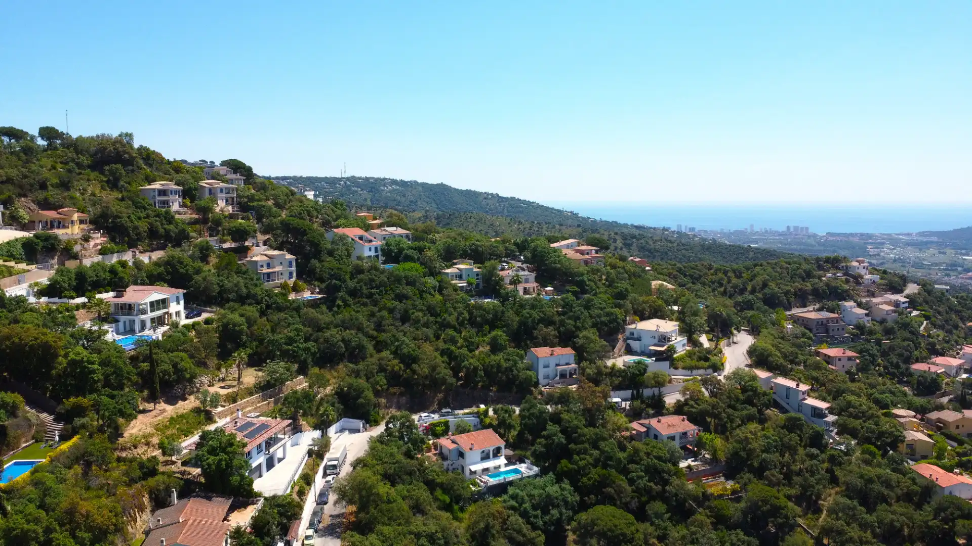 Vista exterior de Casa o xalet en venda en Santa Cristina d'Aro amb Aire condicionat, Jardí privat i Parquet