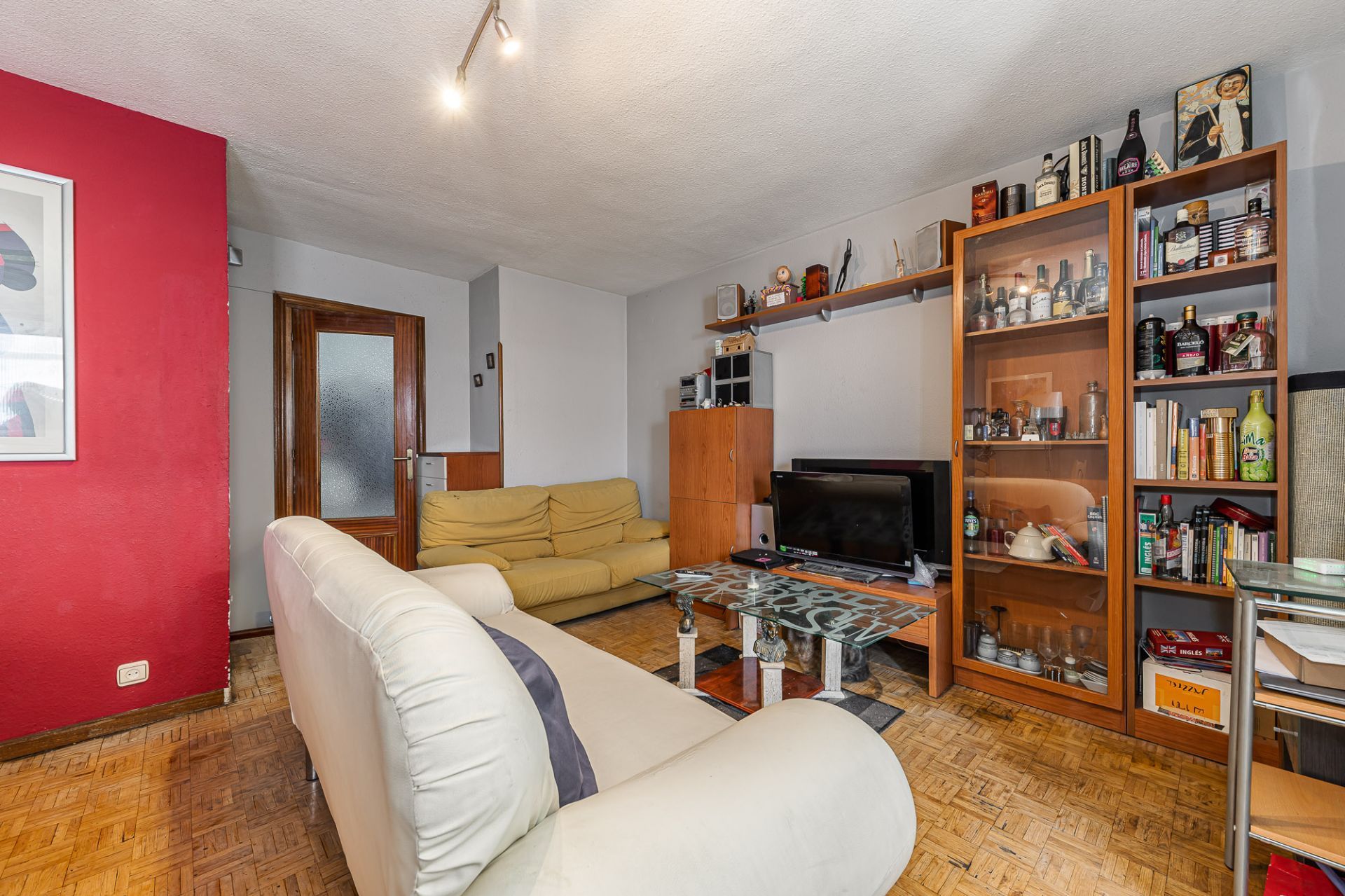 Sala de estar de Piso en venta en  Madrid Capital con Calefacción y Terraza