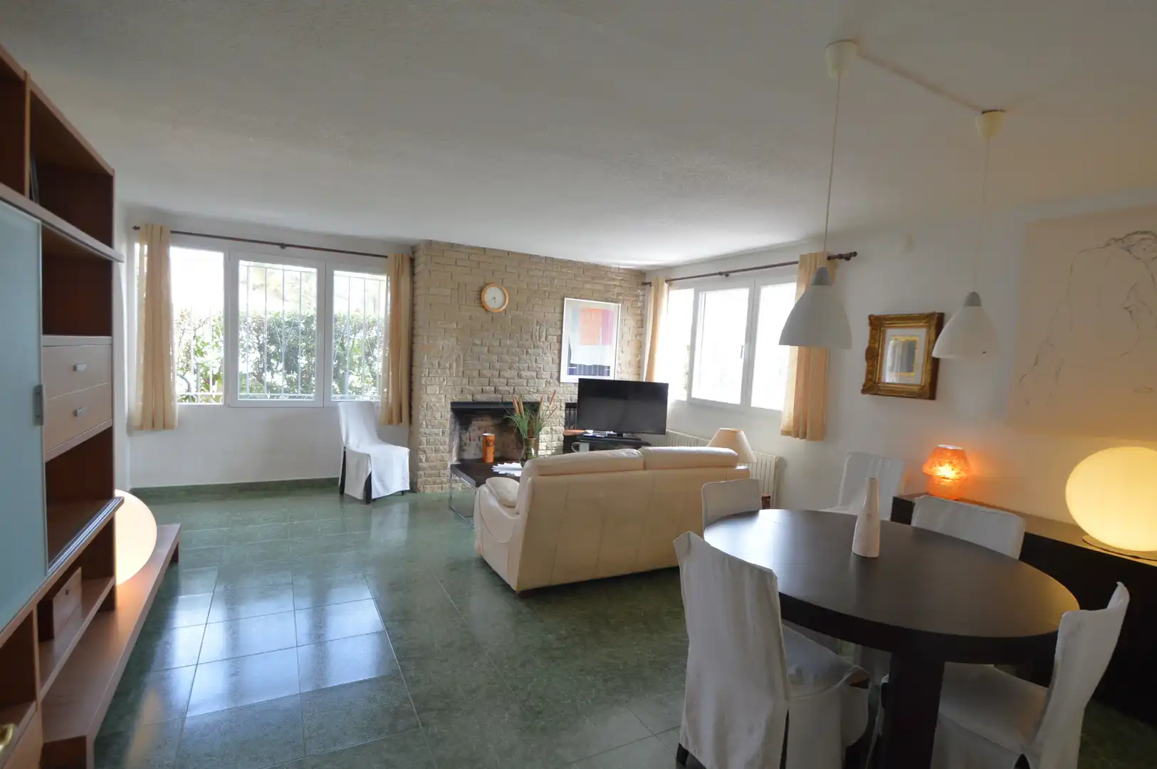 Sala d'estar de Casa o xalet en venda en Vinaròs amb Aire condicionat, Calefacció i Jardí privat