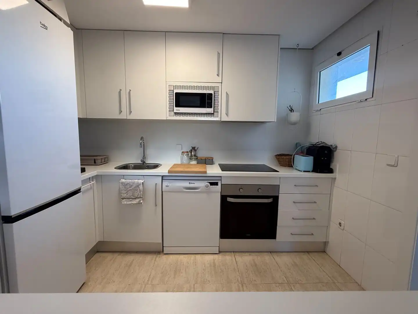 Kitchen of Flat for rent in Cartagena  with Furnished, Balcony and Community pool