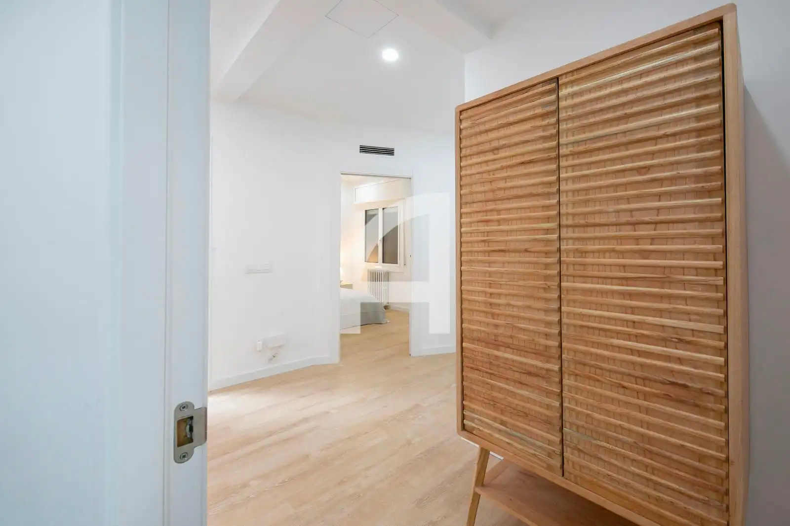 Schlafzimmer von Wohnung zum Verkauf in Barcelona mit Klimaanlage, Heizung und Parkett