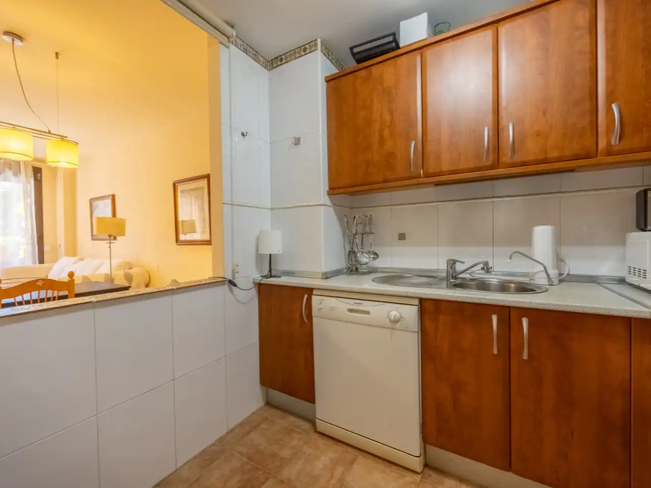 Kitchen of Flat for rent in Marbella  with Private garden, Terrace and Swimming Pool