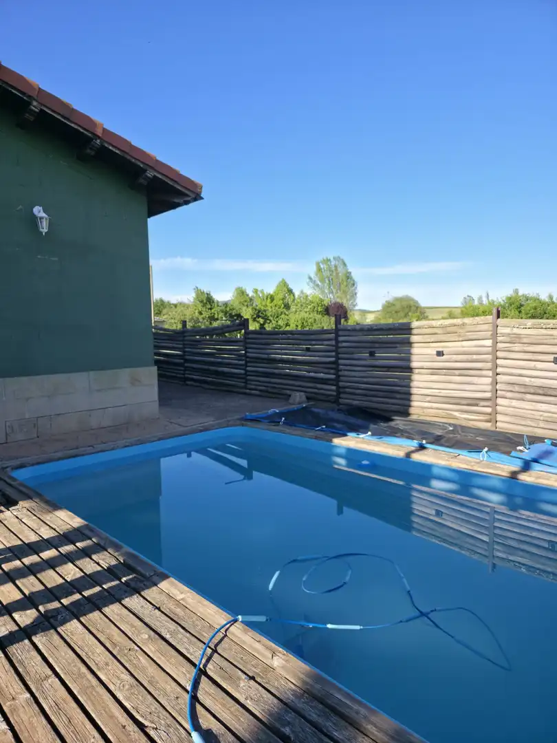 Swimming pool of Houses for sale in Salinas de Pisuerga  with Private garden, Storage room and Swimming Pool