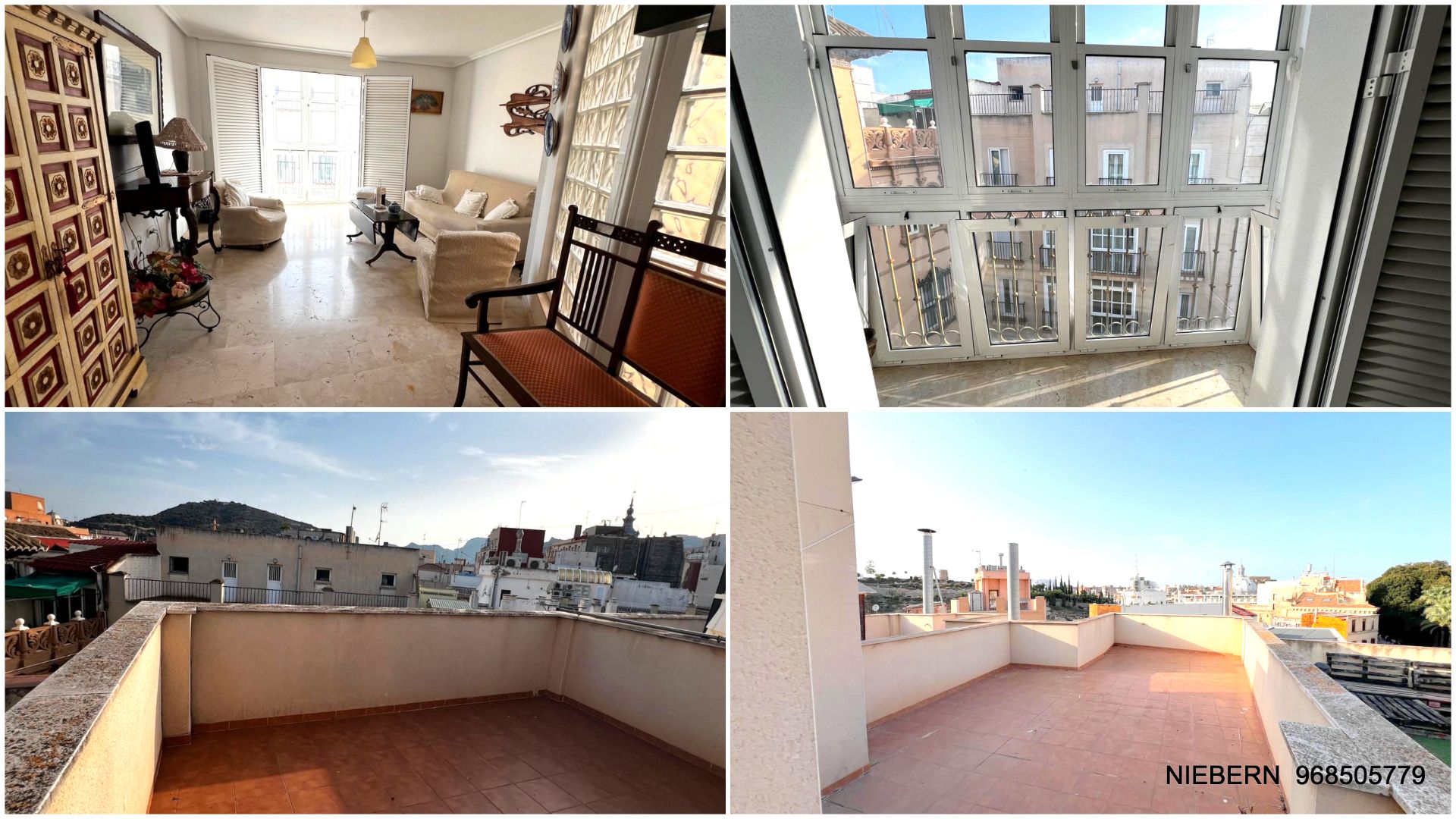 Vista exterior de Àtic en venda en Cartagena amb Terrassa i Moblat