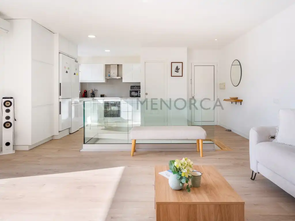 Wohnzimmer von Haus oder Chalet zum Verkauf in Ciutadella de Menorca mit Klimaanlage, Privatgarten und Terrasse